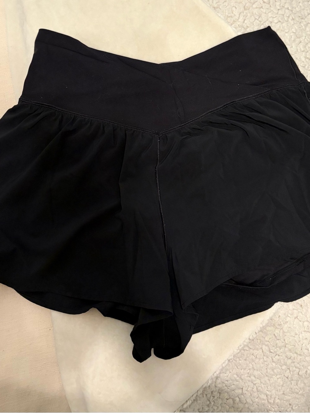 Offline by Arie Black Women’s High-Waist Athletic Shorts